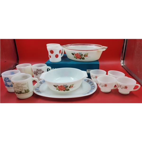 VTG Glassware Lot w/ Anchor-Hocking, Federal Glass Company, & More