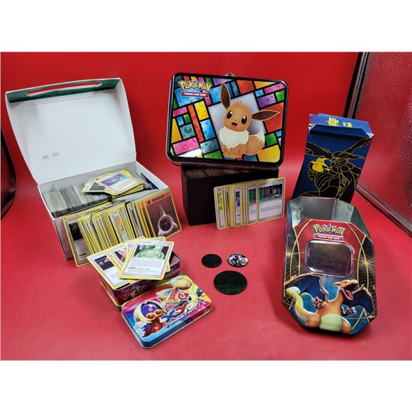 Lot of Assorted Pokemon Cards & Cases