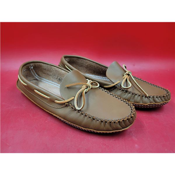 Pair of Eaton Leather Loafers Made in Canada