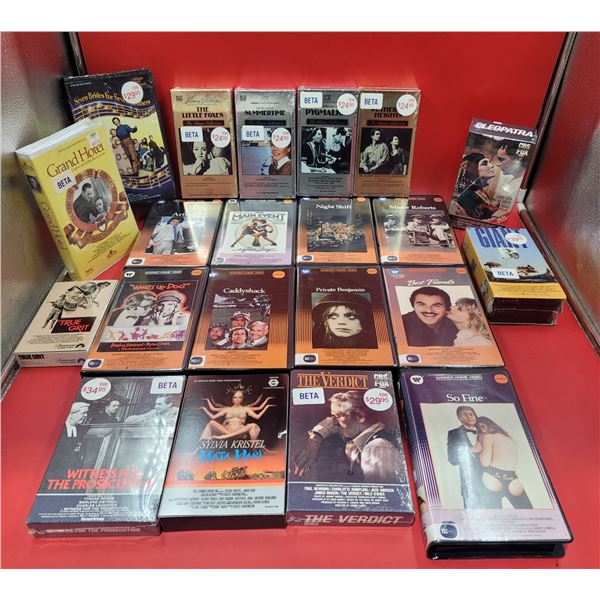 Lot of Assorted Beta Tapes