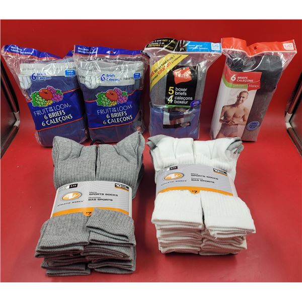 Lot of New Boxer Briefs & Sports Socks