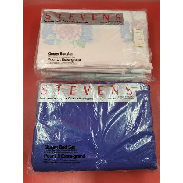 2 Stevens Queen Bed Sets