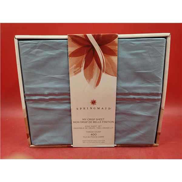 Springmaid My Crisp King Sheet Set (Thread Count 400, Egyptian Cotton)