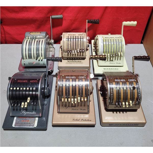 Lot of VTG Paymaster Check Writing Machines