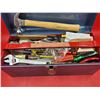 Image 2 : Metal Beach Toolbox w/ Assorted Tools
