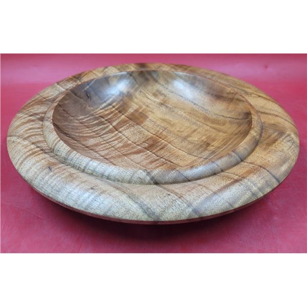 Hand-Carved & Signed BC Butternut Centerpiece Bowl