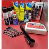 Image 1 : Variety Lot w/ First Aid Kit, Sponge Mop Refills, WD-40, Ratcheting Box Wrenches, & More