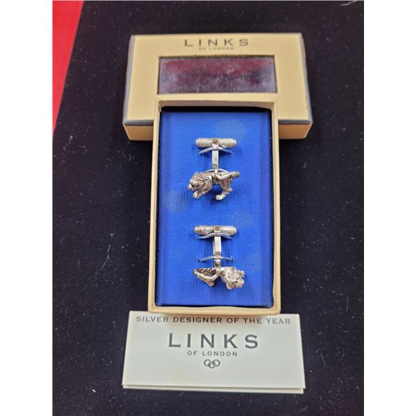 Links of London 925 Sterling Tiger Cuff Links