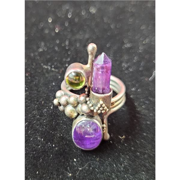 925 Sterling Amethyst Ring