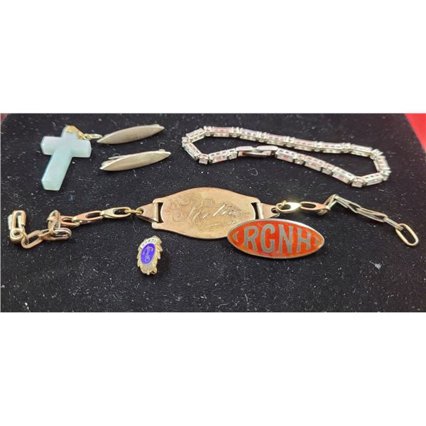 Lot of 925 Sterling Jewelry w/ Bracelet, Pendant, & More