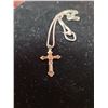 Image 1 : 925 Sterling Chain & Cross Pendant