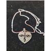 Image 1 : Swarovski 925 Sterling Heart Pendant & Chain