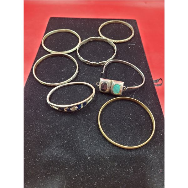 Lot of 925 Sterling Bangle Bracelets