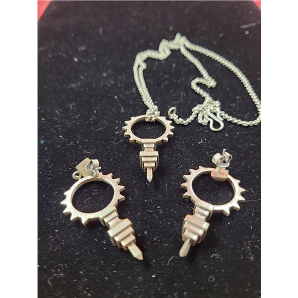 Industrial Earrings & Necklace