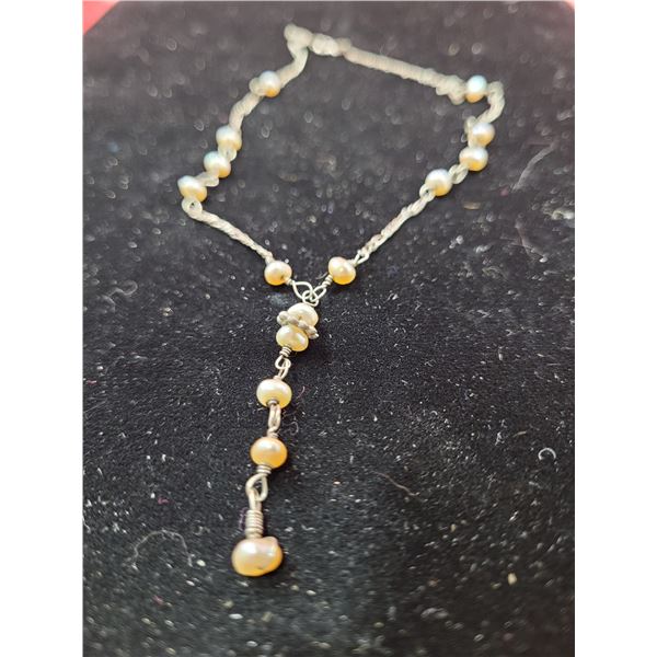 925 Sterling Pearl Necklace