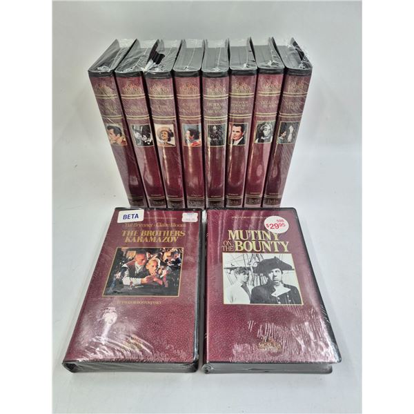 Lot of Sealed MGM Home Video Beta Tapes