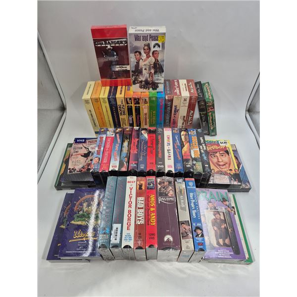 Lot of Assorted Sealed VHSs