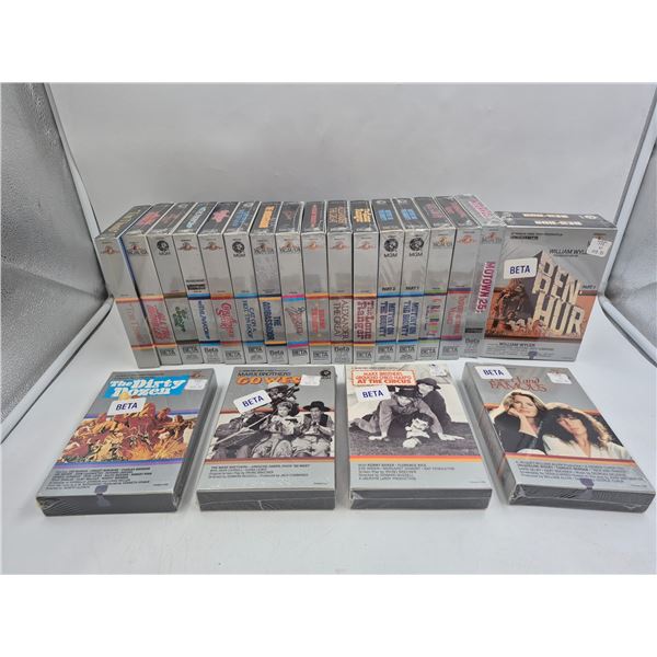 Lot of Assorted Sealed Beta Tapes