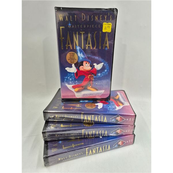 Sealed Walt Disney's Fantasia VHS Tapes