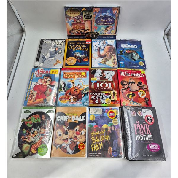 Lot of Assorted Sealed Children's DVDs