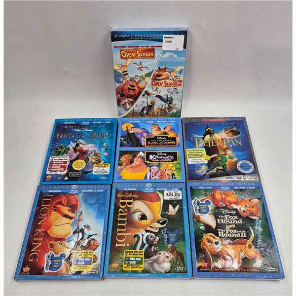 Lot of Assorted Sealed Children's Blu-Ray Discs
