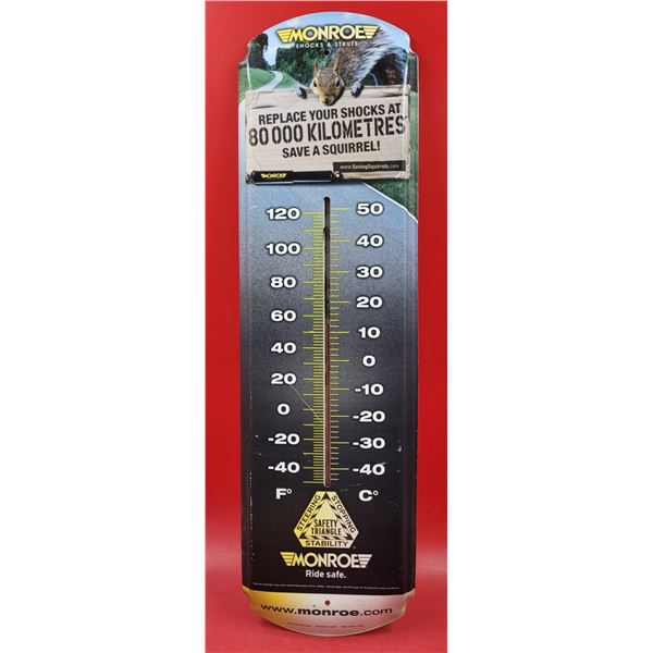 Metal Monroe Shocks & Struts Advertising Thermometer