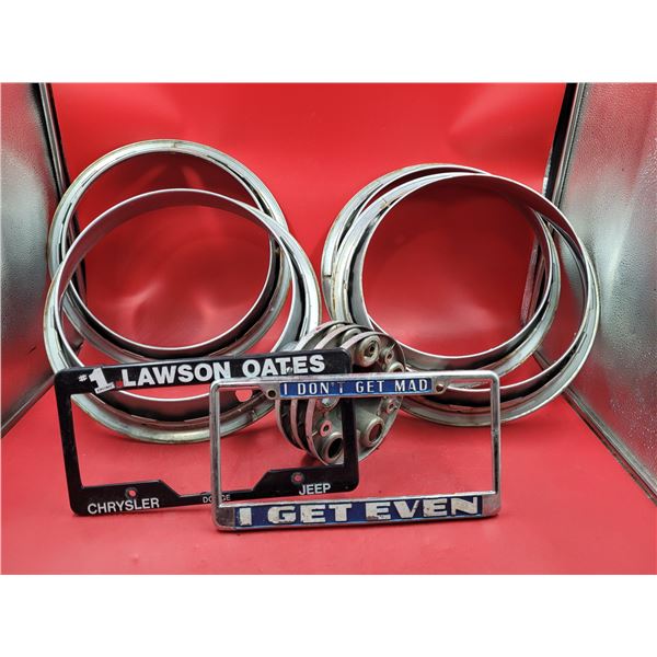 Beauty Rims, 3 GMC Caps, & 2 License Plate Frames