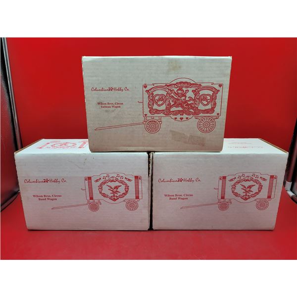 3 Columbine Hobby Co. Circus Wagon Models