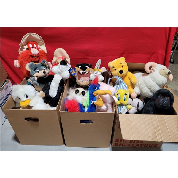 Lot of Assorted VTG Plush Toys