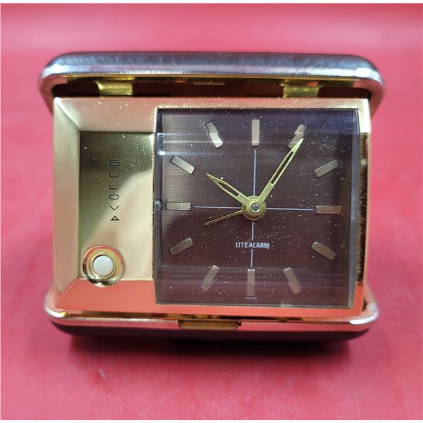 Bulova Travel Alarm Clock Made in Japan