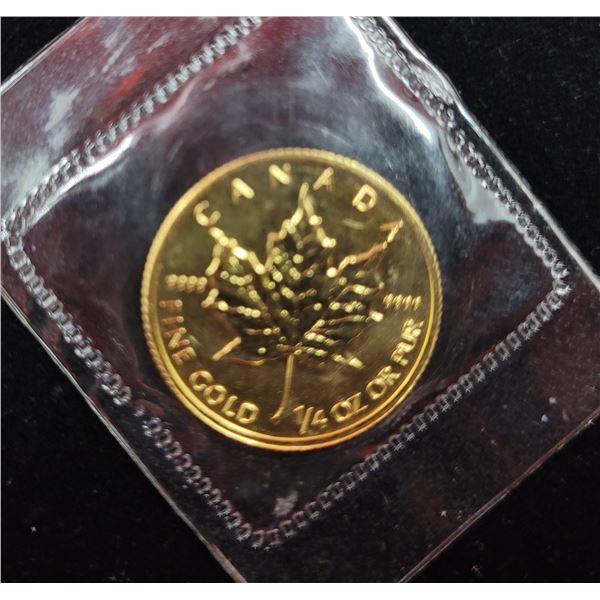 1/4 Oz. Fine Gold Canadian Coin