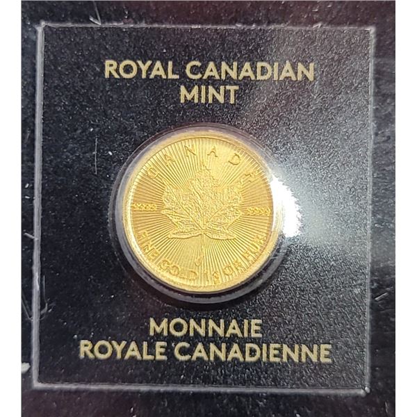 1 Gram Fine Gold 9999 Canadian Coin