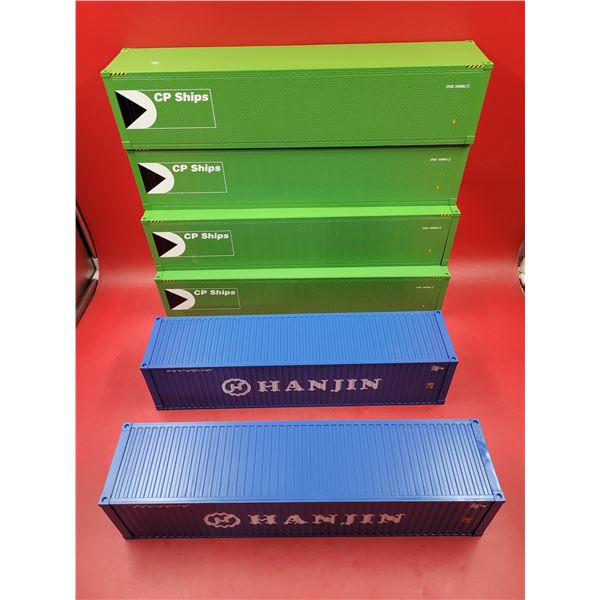 Lot of Model Shipping Containers