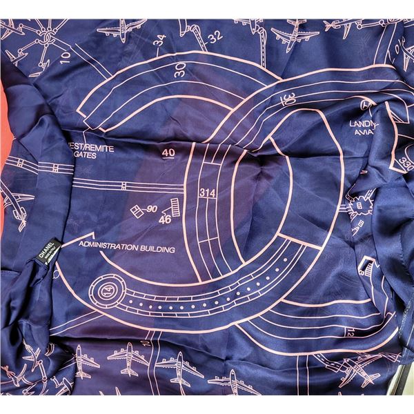 Chanel Silk Scarf, Aviation theme
