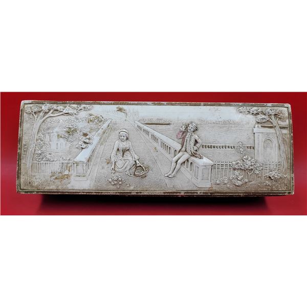 Antique German repousse snuff box