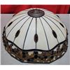 Image 1 : Vintage Stained glass ceiling light shade