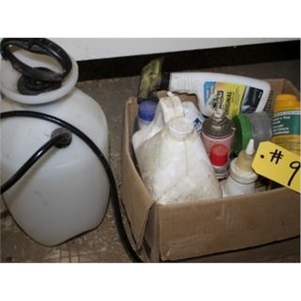 CLEANING PRODUCTS, LUBRICANTS, OIL, PUMP SPRAYER
