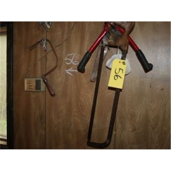 3 SAWS, BOLT CUTTERS, CLAMPS
