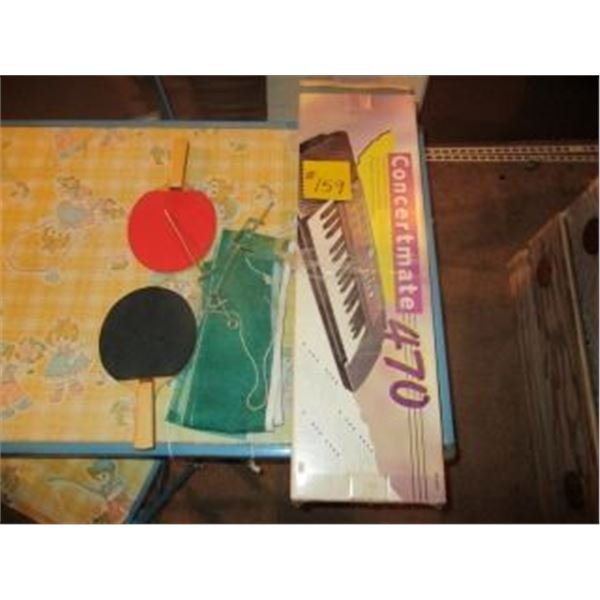 TABLE PING PONG SET & CONCERTMATE 470 ELECTRIC KEYBOARD