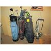 Image 2 : 3 GOLF BAGS C/W CONTENTS, GOLF HAND CART