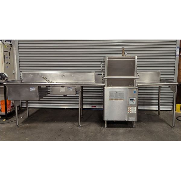 Stero SD3 Pass-Thru Dishwasher W/Dish Tables & Pre-Rinse Faucet