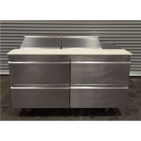 Delfield D4460NP-12 60" Four Drawer Refrigerated Sandwich/Salad Prep Table
