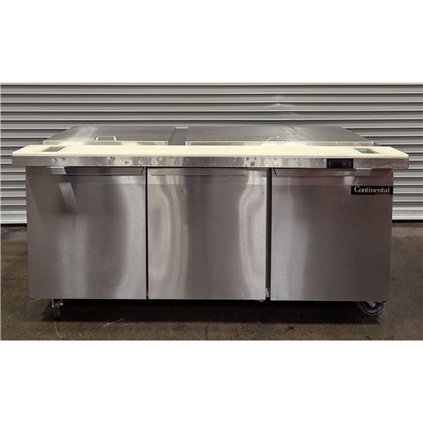 Continental SW72-30M 72" Refrigerated Sandwich/Salad Prep Table