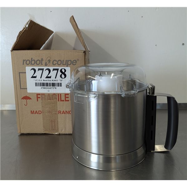 Robot Coupe 27278 Cutter Bowl Kit, For R301 Ultra, Stainless Bowl