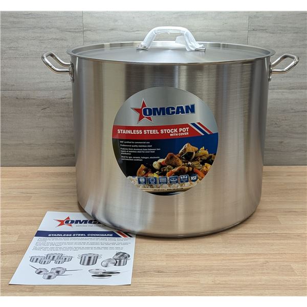 60qt Stock Pot, Omcan 80444