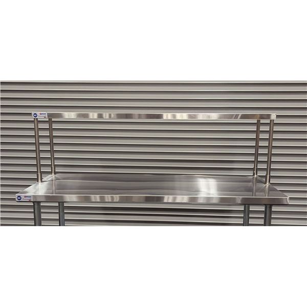 60" x 12" Stainless Single Over Shelf, Omcan 44617