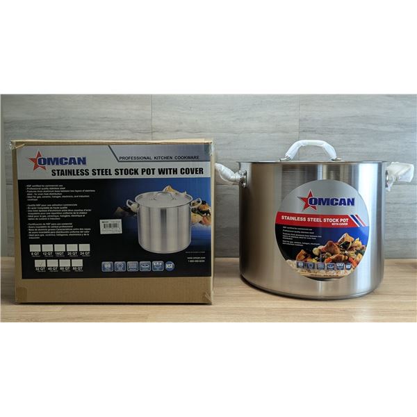 32qt Stock Pot, Omcan 80442