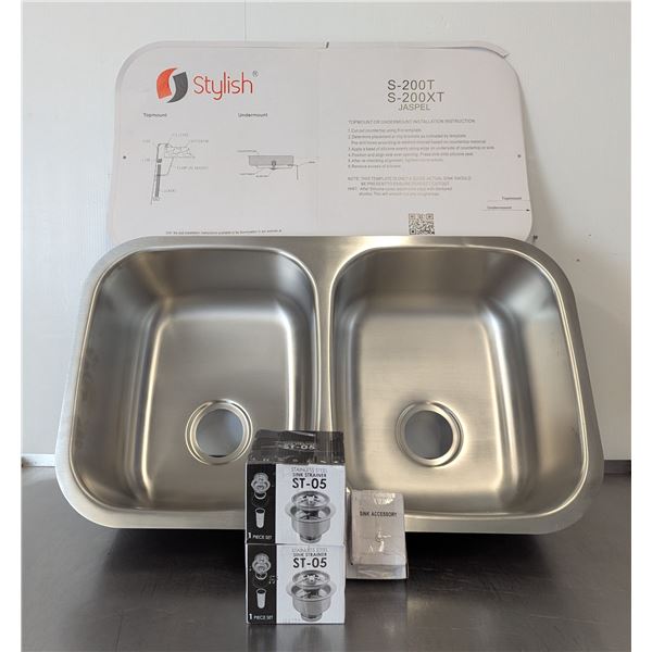 Stylish Jaspel S200T Pressmade Stainless Kitchen Sink