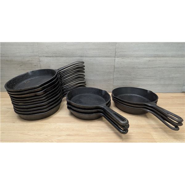Assorted Cast Iron Skillets - Lot of 16pcs