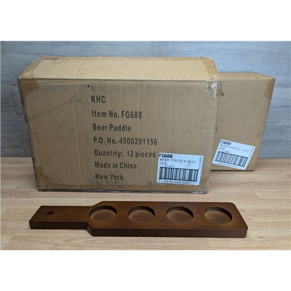 Arcoroc 16" Flight Serving Paddles - Lot of 24 (2 Cases)